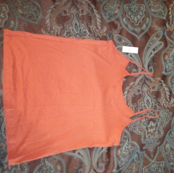 Orange Time & Tru adjustable straps cami - Picture 2 of 4